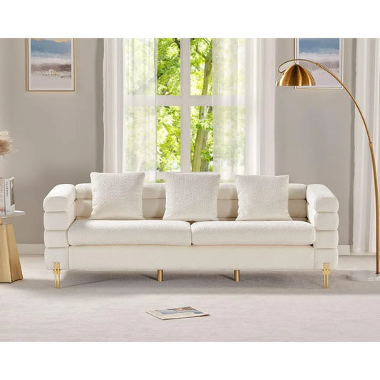 85 Inch Sofa Oversized Sofa, 3 Seats Comfy Couch for Living Room, Deep Seat Sofa