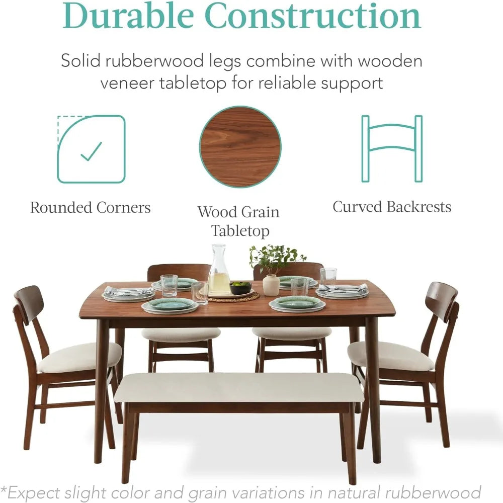 Restaurant dining table set,  suitable for kitchen and dining room, medieval modern dining table