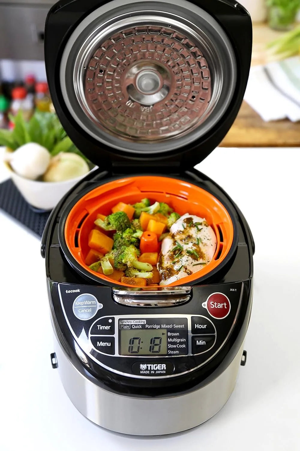 Rice Cooker with Food Steamer, Slow Cooker